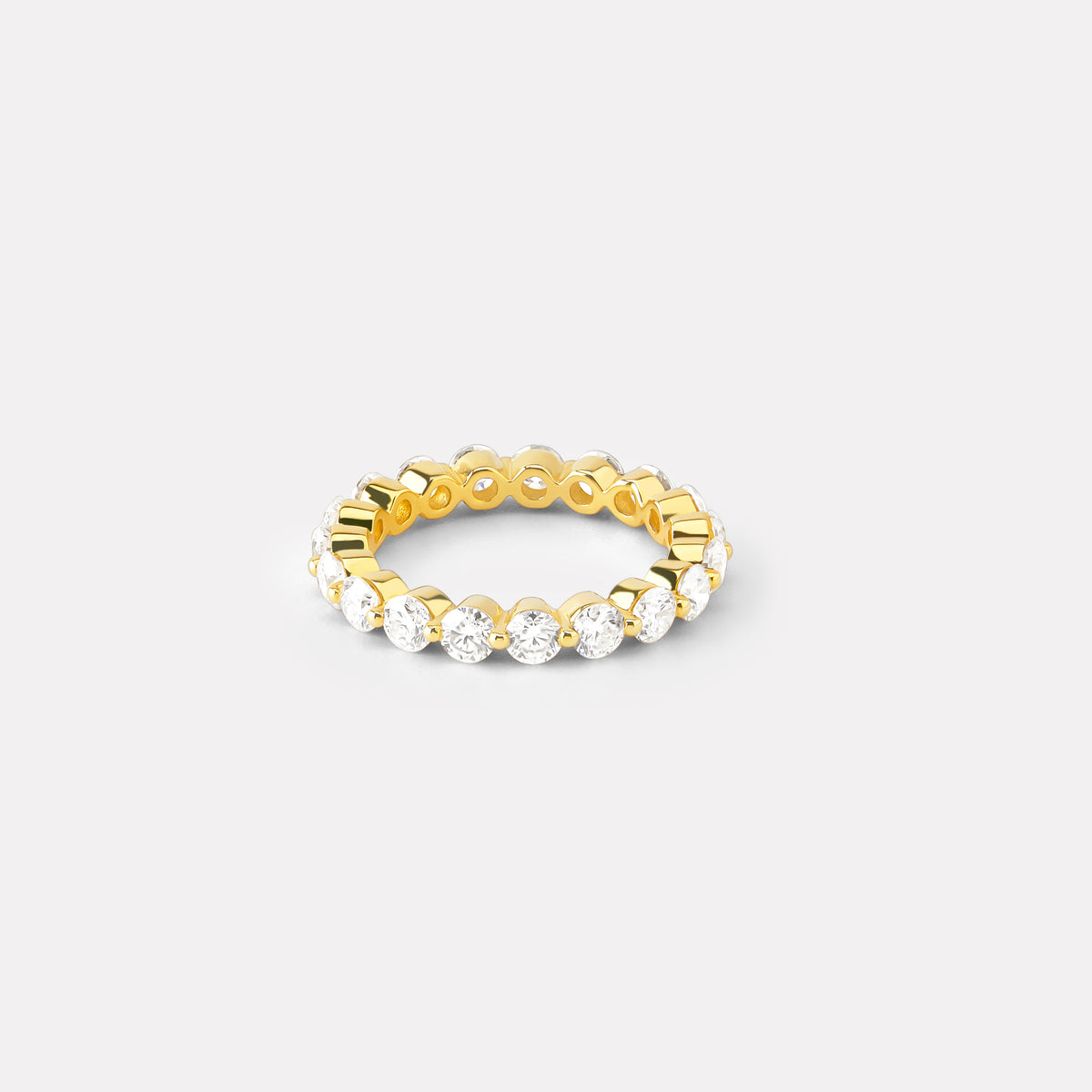 Round Brilliant Cut Eternity Band in Small Size