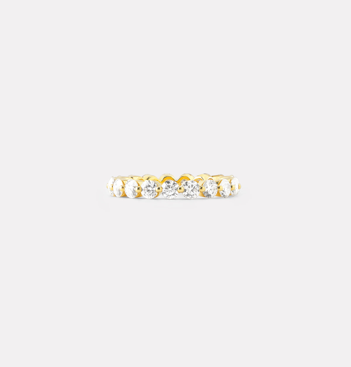 Round Brilliant Cut Eternity Band in Small Size